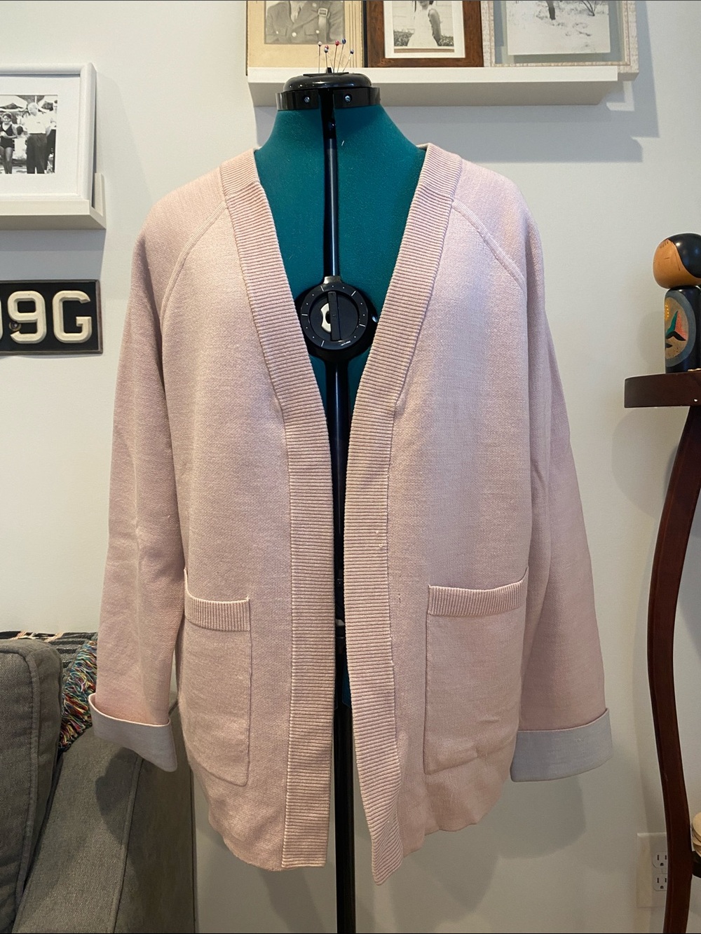 lululemon athletica Pale Pink Open-Front Cardigan